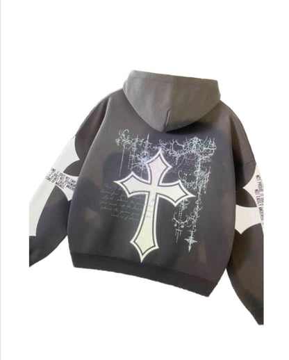 Heavy screenprinted hoodie