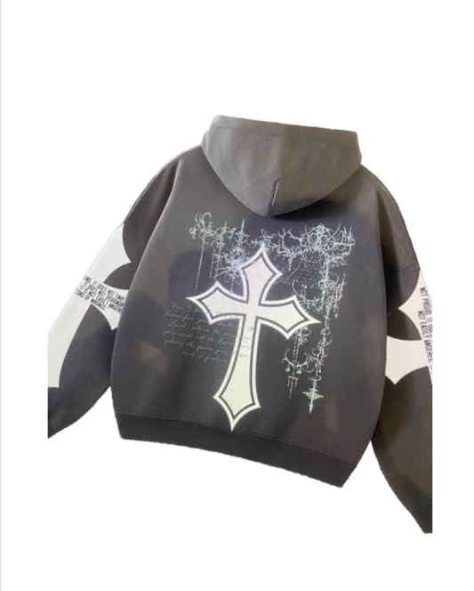 Heavy screenprinted hoodie